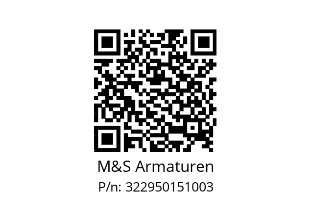   M&S Armaturen 322950151003