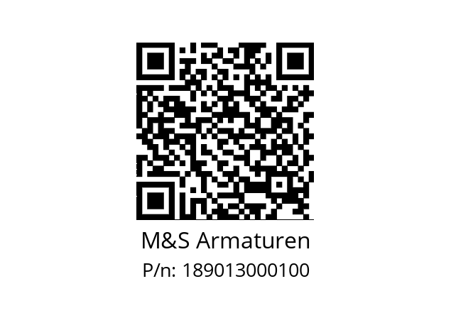   M&S Armaturen 189013000100