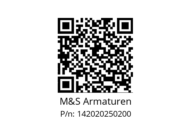   M&S Armaturen 142020250200