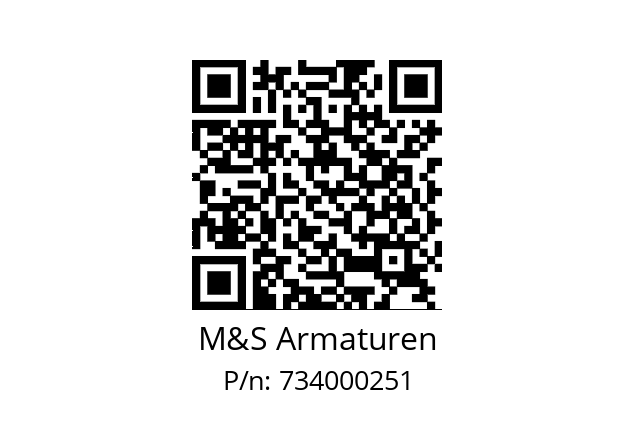   M&S Armaturen 734000251