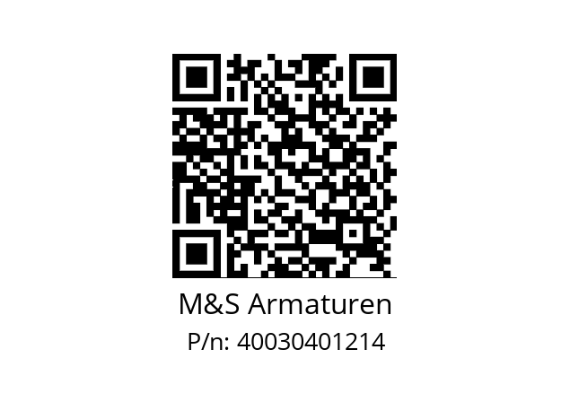   M&S Armaturen 40030401214