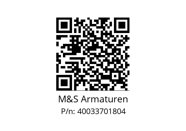   M&S Armaturen 40033701804