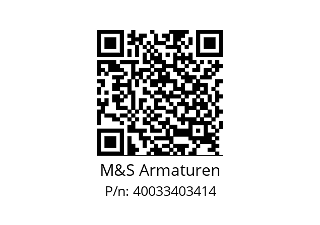   M&S Armaturen 40033403414