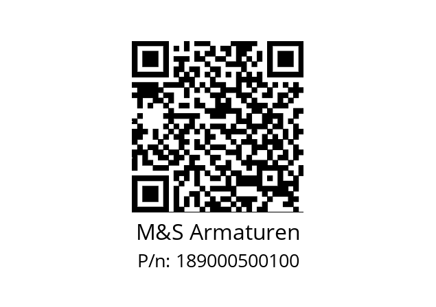   M&S Armaturen 189000500100