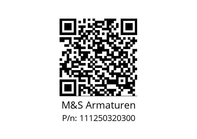   M&S Armaturen 111250320300