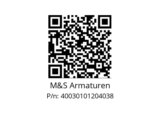   M&S Armaturen 40030101204038