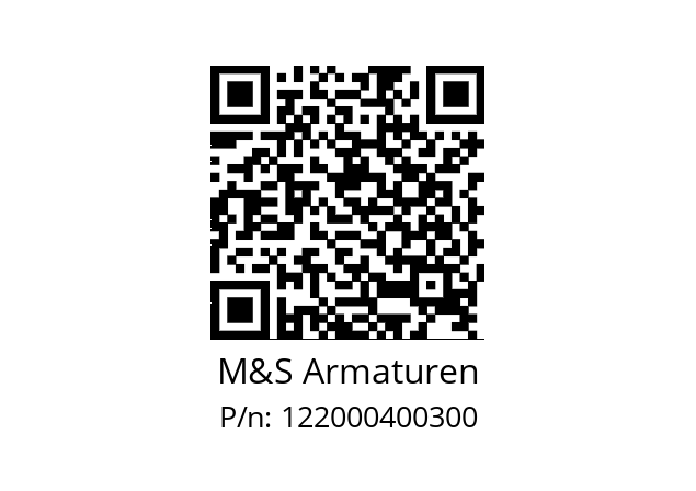   M&S Armaturen 122000400300