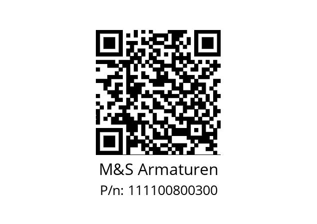   M&S Armaturen 111100800300