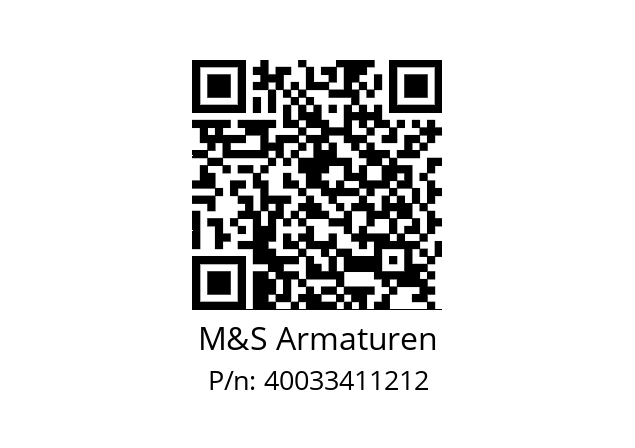   M&S Armaturen 40033411212