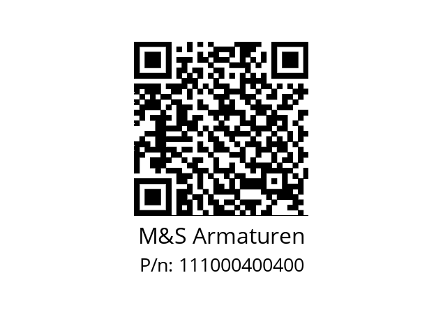   M&S Armaturen 111000400400