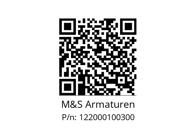   M&S Armaturen 122000100300