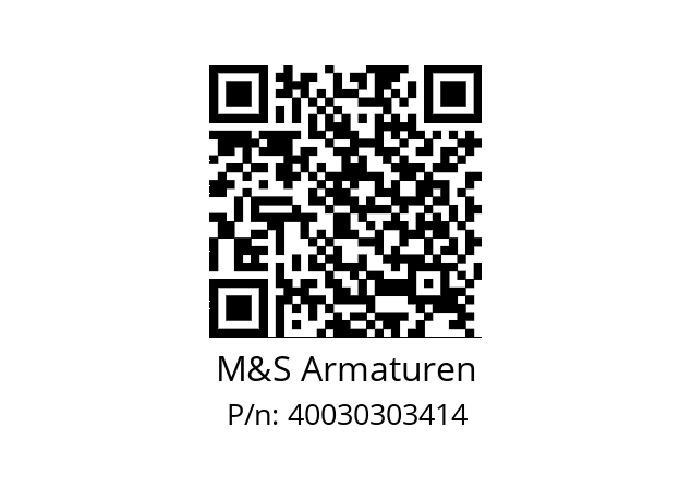   M&S Armaturen 40030303414