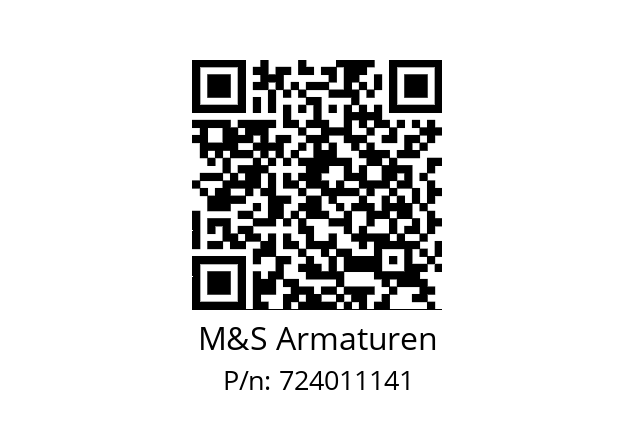   M&S Armaturen 724011141