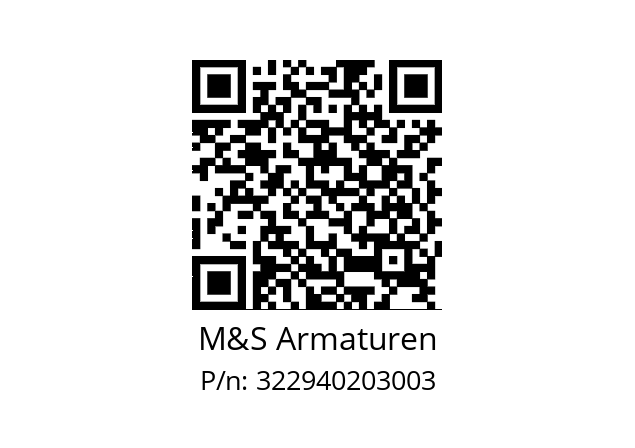   M&S Armaturen 322940203003