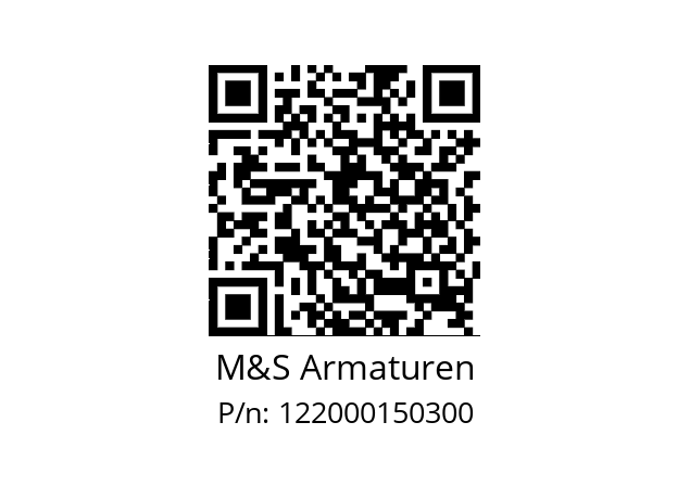   M&S Armaturen 122000150300