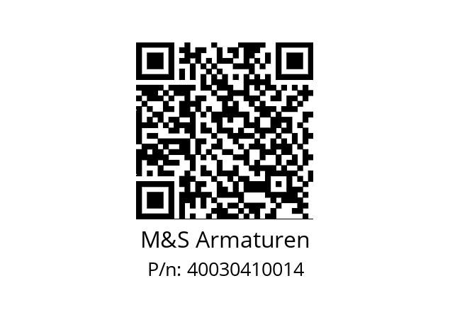   M&S Armaturen 40030410014