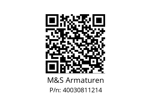   M&S Armaturen 40030811214