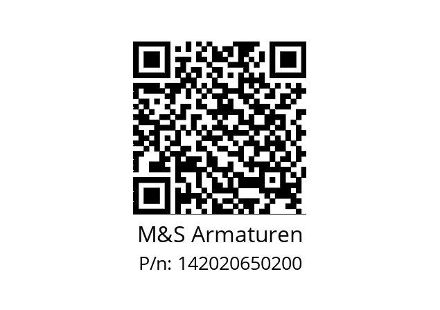   M&S Armaturen 142020650200