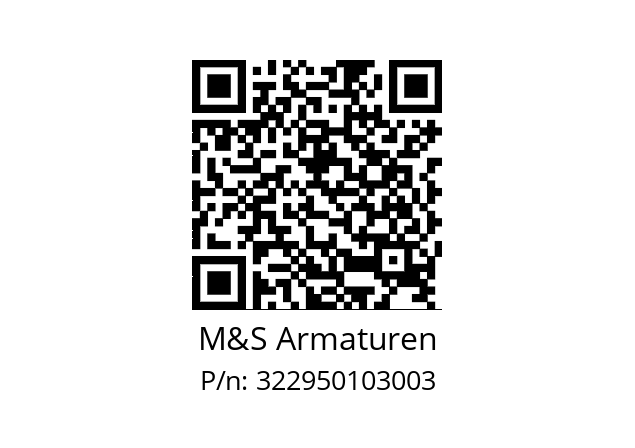   M&S Armaturen 322950103003