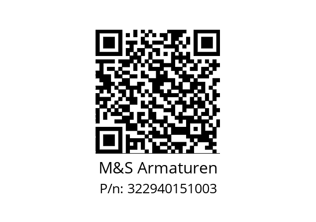   M&S Armaturen 322940151003