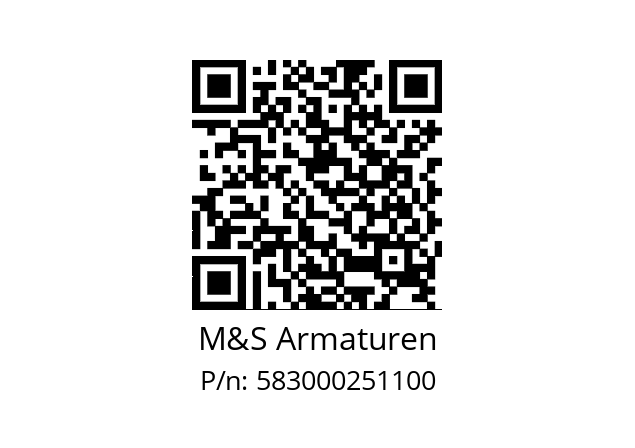   M&S Armaturen 583000251100