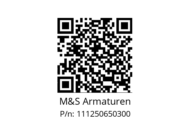   M&S Armaturen 111250650300