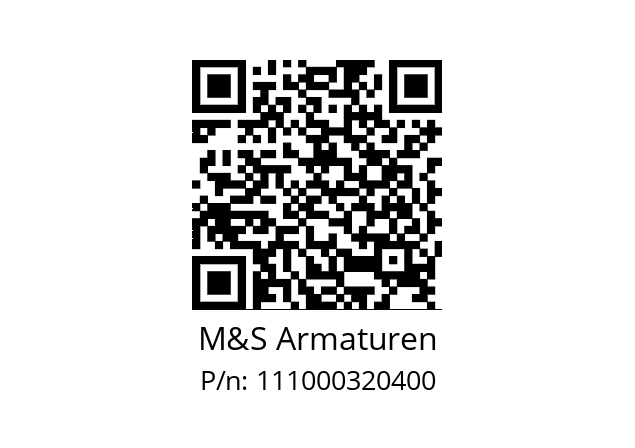   M&S Armaturen 111000320400