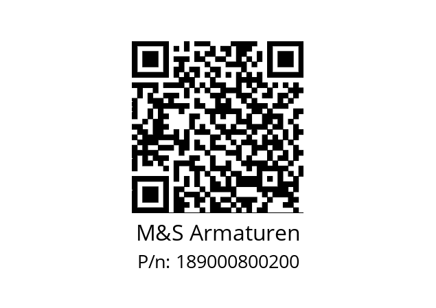   M&S Armaturen 189000800200