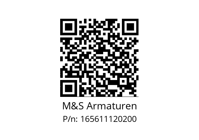   M&S Armaturen 165611120200