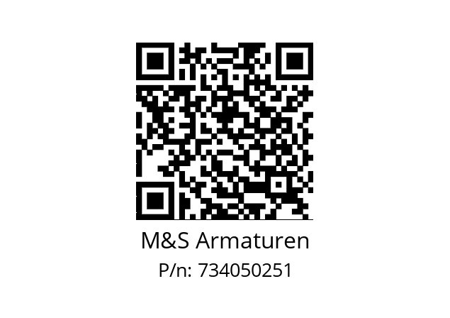   M&S Armaturen 734050251