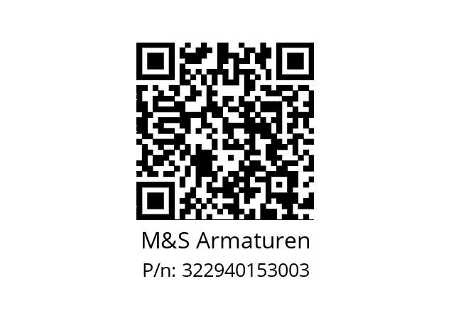   M&S Armaturen 322940153003