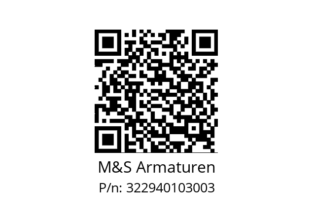   M&S Armaturen 322940103003