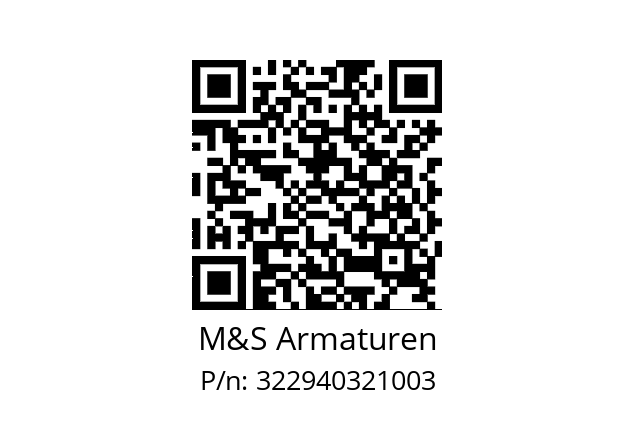   M&S Armaturen 322940321003