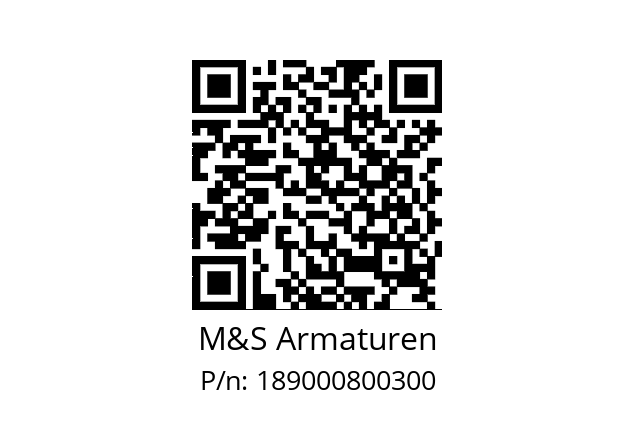   M&S Armaturen 189000800300