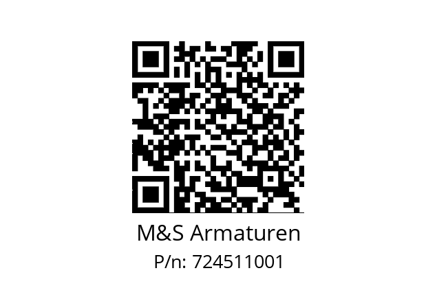   M&S Armaturen 724511001