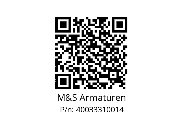   M&S Armaturen 40033310014