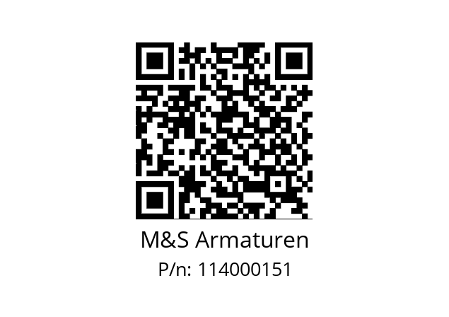   M&S Armaturen 114000151