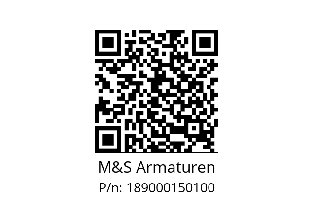   M&S Armaturen 189000150100