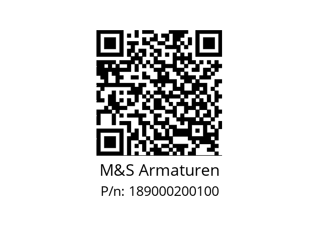   M&S Armaturen 189000200100