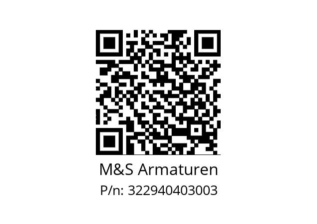   M&S Armaturen 322940403003