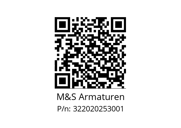   M&S Armaturen 322020253001