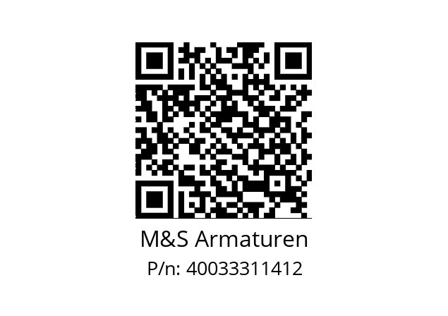   M&S Armaturen 40033311412