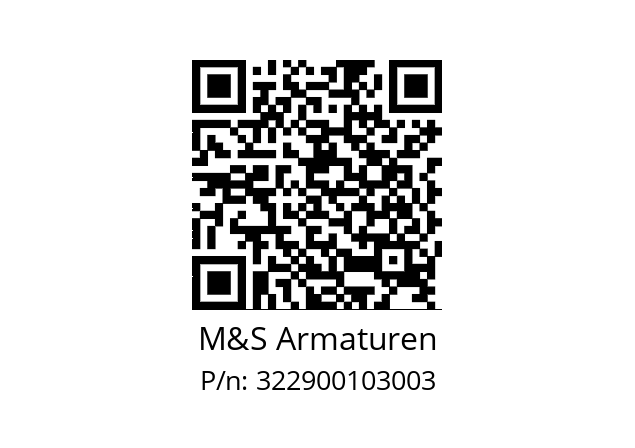   M&S Armaturen 322900103003