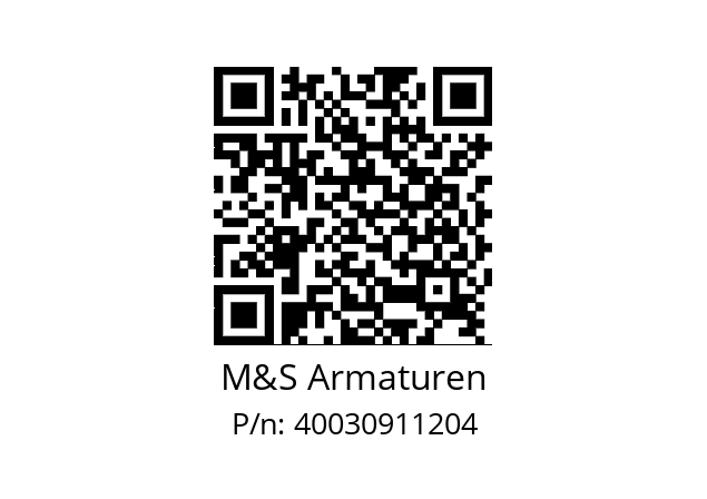   M&S Armaturen 40030911204