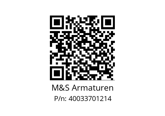   M&S Armaturen 40033701214