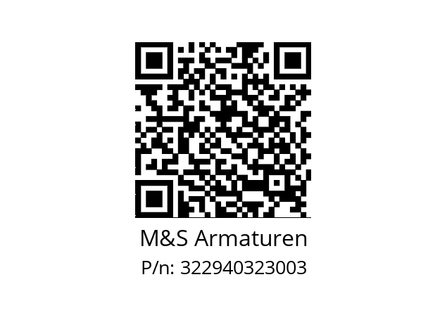   M&S Armaturen 322940323003