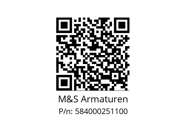   M&S Armaturen 584000251100