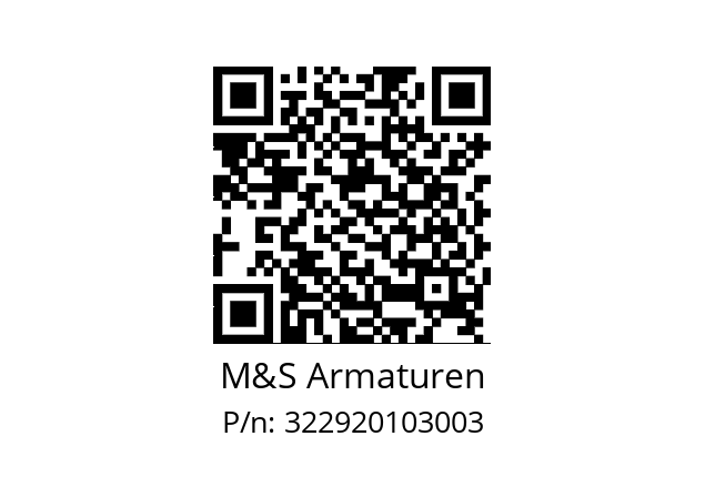   M&S Armaturen 322920103003