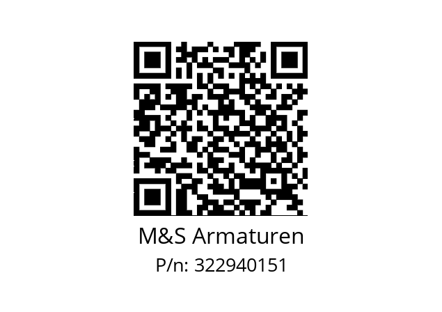   M&S Armaturen 322940151