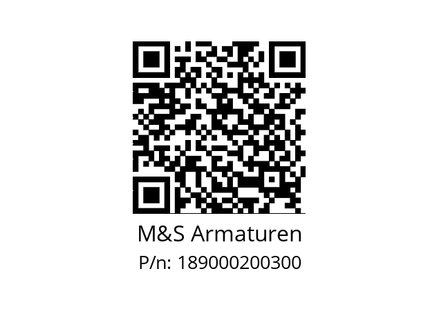   M&S Armaturen 189000200300